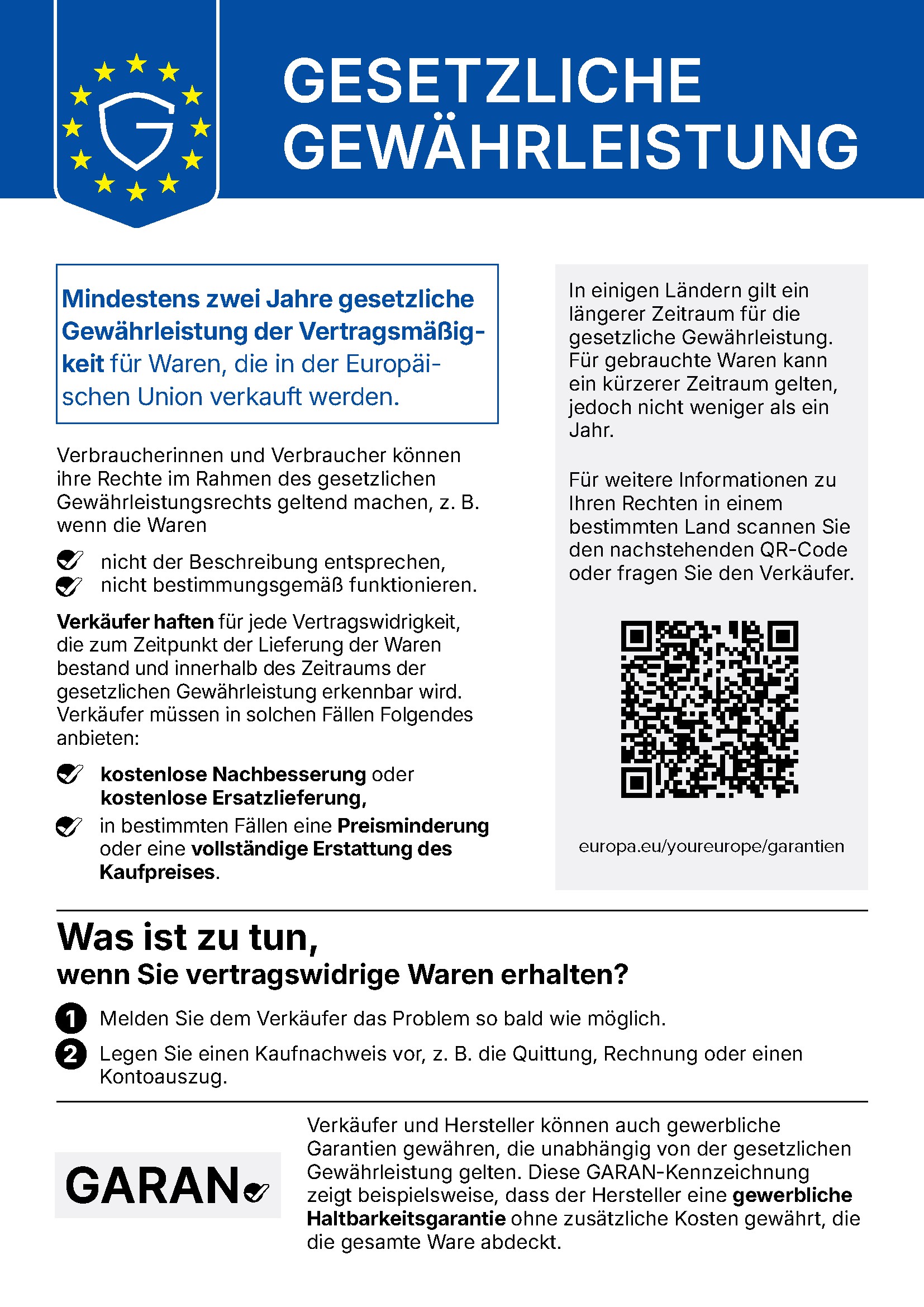 Gew&auml;hrleitung